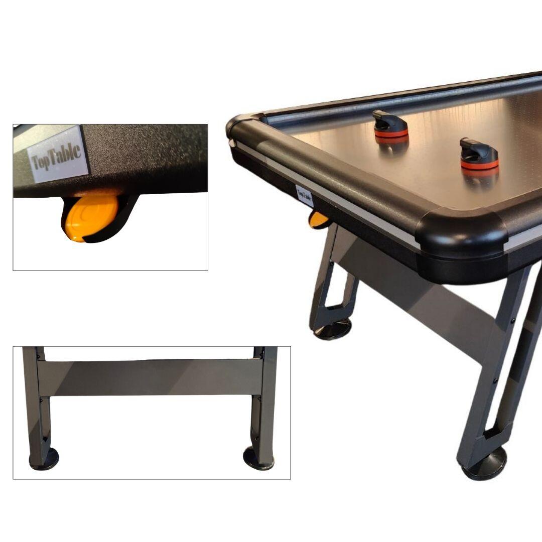TopTable Airhockey TopTable Hyper LED/RVS 3/6