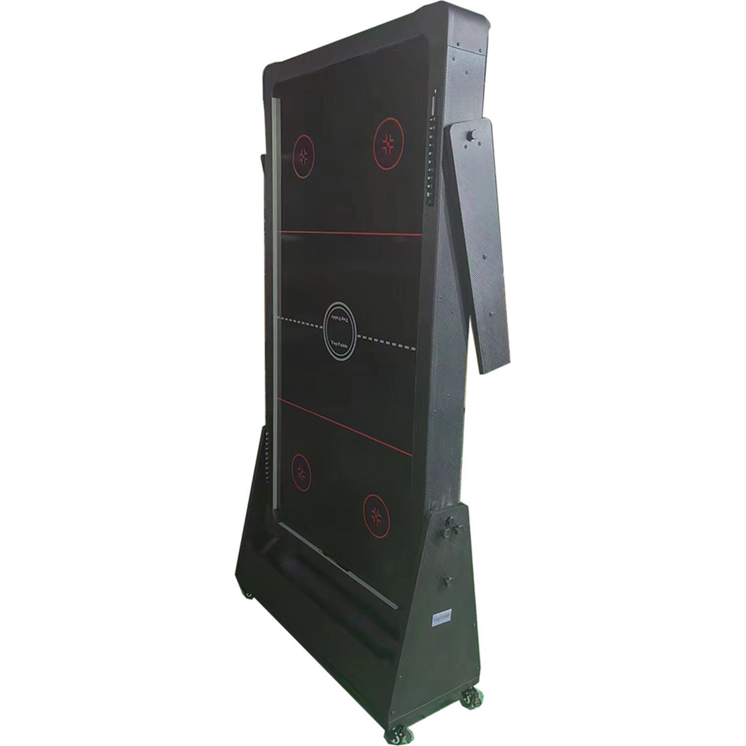 TopTable Easy Mobile Black Grey 6,5ft - Gemakkelijk Opklapbare Airhockey 5/6