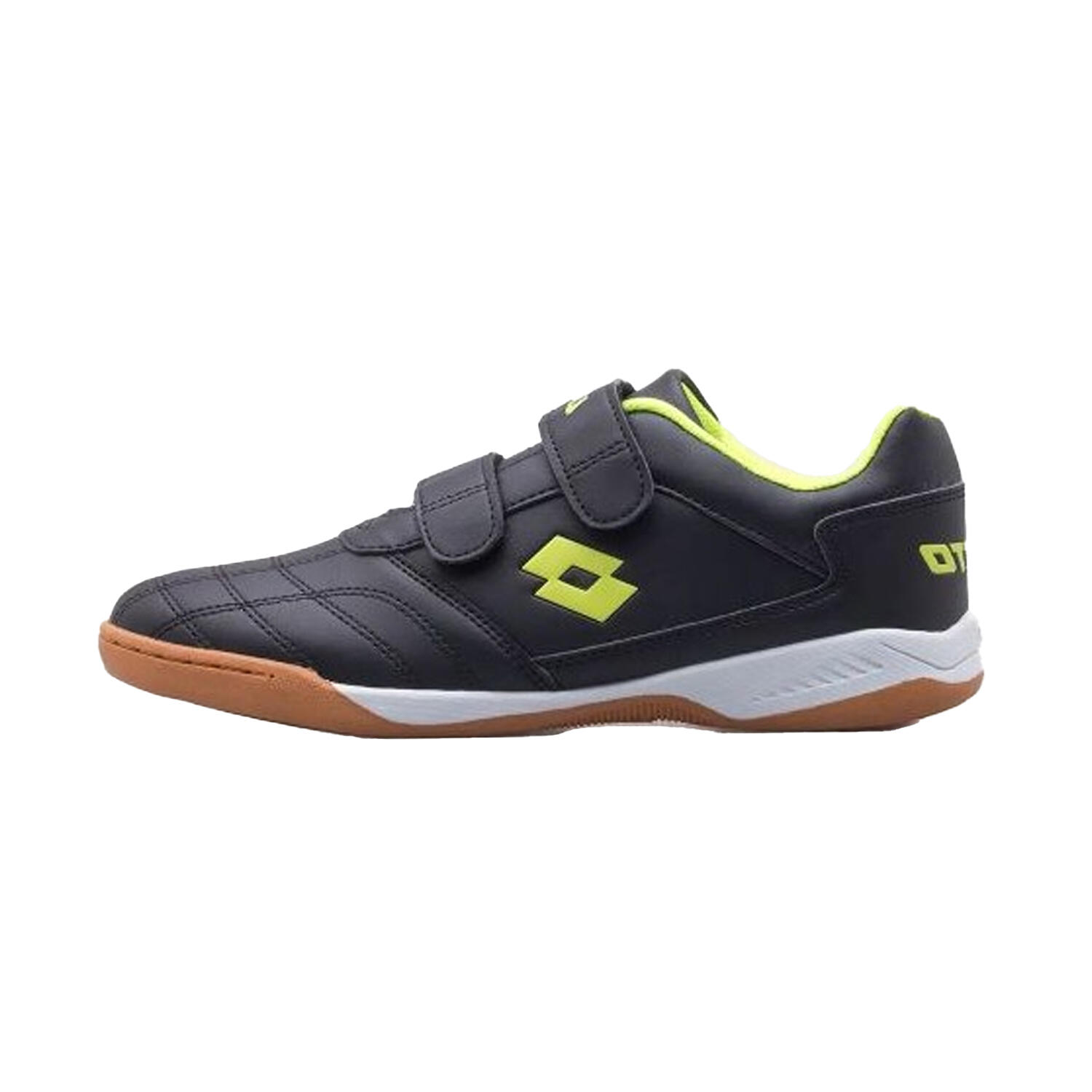 Zapatillas Deportivas de Piel Ecológica Packer para Niños/Niñas Negro, Verde 2/4