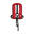 gilet de sauvetage automatique 165N ISO avec harnais - rouge