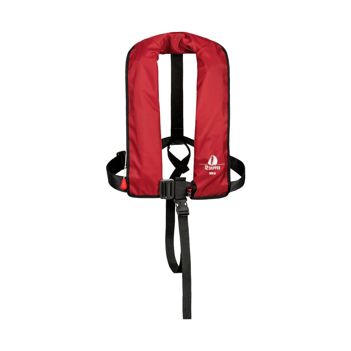 12skipper - Gilet De Sauvetage Automatique 165n Iso Avec Harnais - Rouge - Gilet De Sauvetage - Rouge - Taille Unique - Decathlon