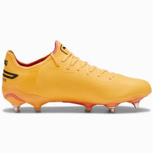 Chaussures De Foot Pour Terrain Souple KING ULTIMATE Adulte (Jaune Orangé / Noir