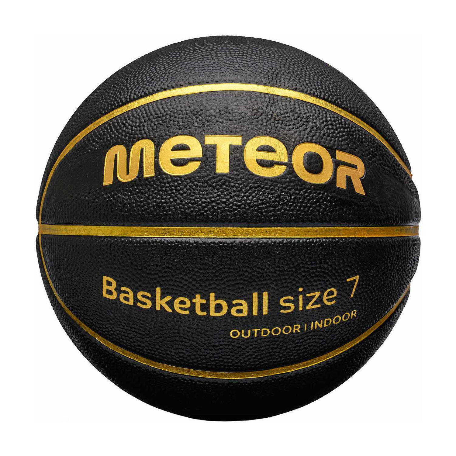 METEOR Mobiel basketbal (Zwart/Goud)