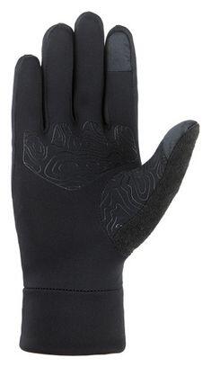 Guantes largos unisex Cairn Keyrun Touch Negro Iridiscente 2/4