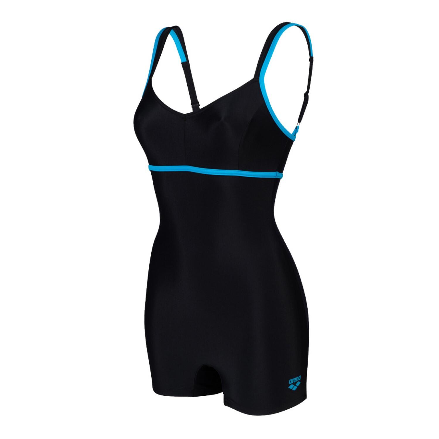 Arena Maiô Venus Combi R Preto-Turquesa Preto Azul da Decathlon