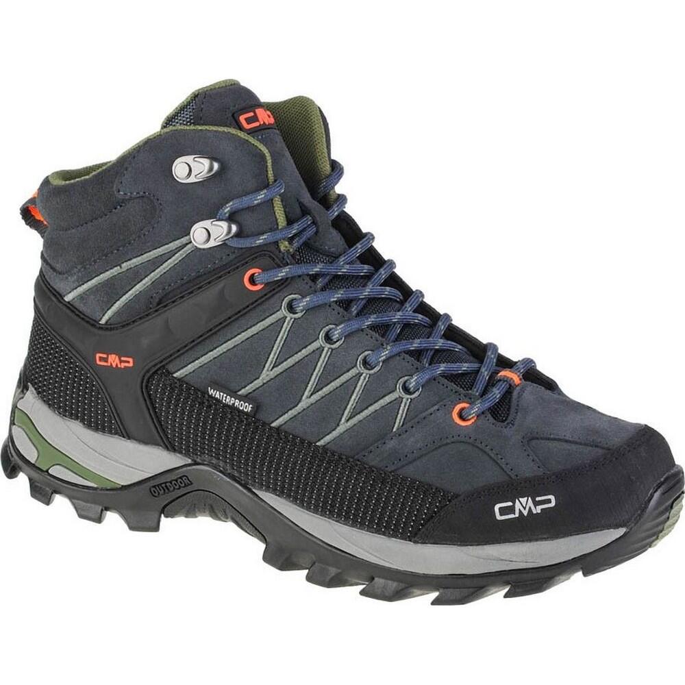 CMP Heren Leren Mid Cut Wandelschoenen (Marineblauw)
