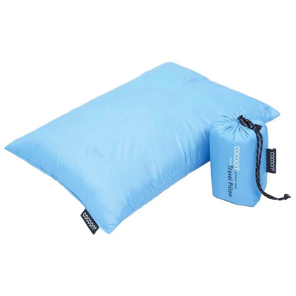 Cocoon Travel Down Pillow Small – Cuscino da viaggio in piuma – Azzurro 1/1