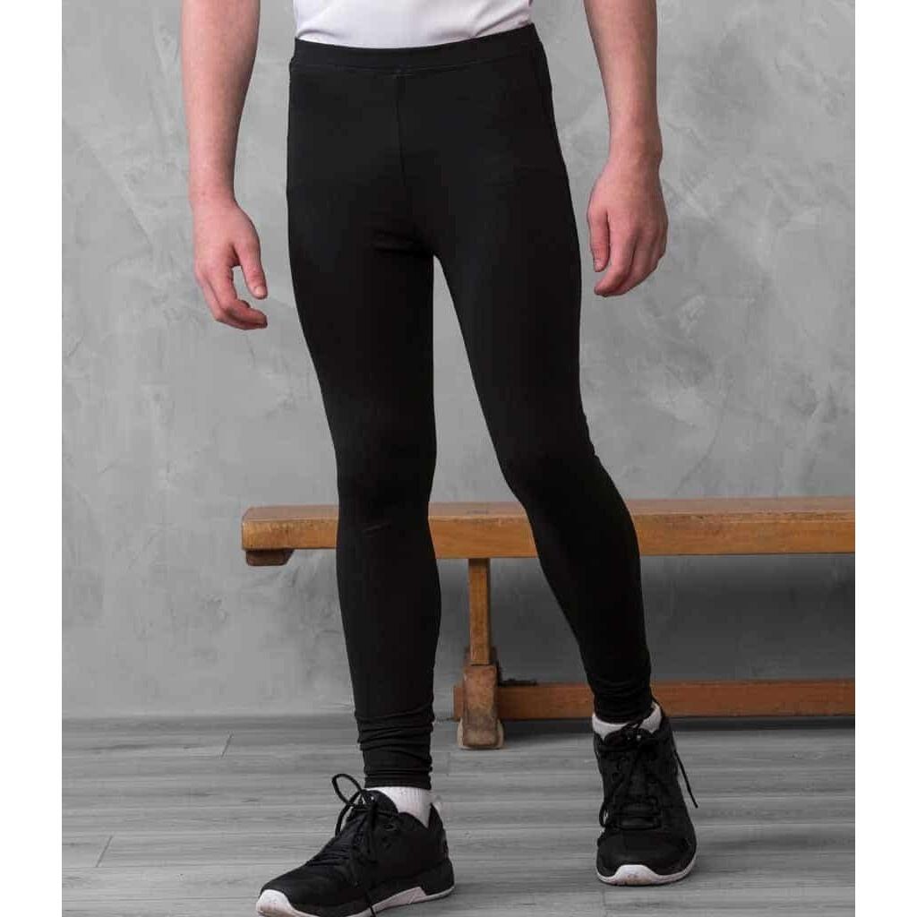 Childrens Kids Cool Kids Athletic Trousers (Jet Black) 3/4