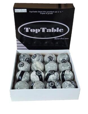 Toptable poolballen super a-grade stone collection 57,2mm