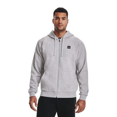 Felpa Con Cappuccio E Zip Intera Uomo Under Armour Rival Grigio