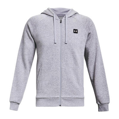 Heren rival fleece full zip hoodie (grijs)