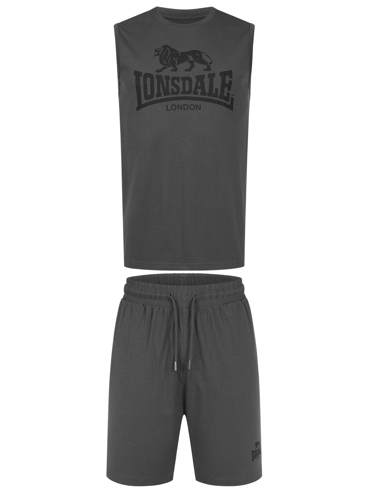 LONSDALE Heren mouwloos T-shirt & korte broek regular fit ALLANTON 2/7
