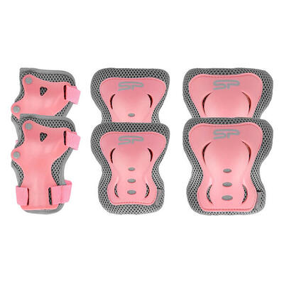 Cuscinetti Per Pattinaggio Set Misura Confezione 3 Spokey Rosa Grigio