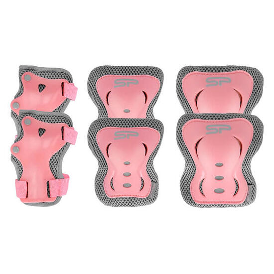 Cuscinetti Per Pattinaggio Set Misura Confezione 3 Spokey Rosa Grigio