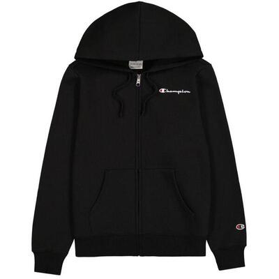Dames logo full zip hoodie (zwart)