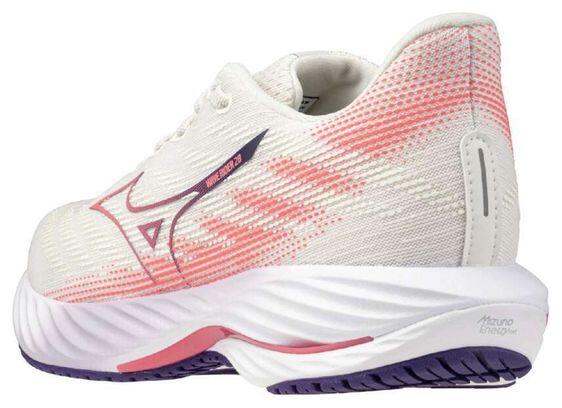 Chaussures Running Mizuno Wave Rider 28 Blanc/Rose Femme 6/7