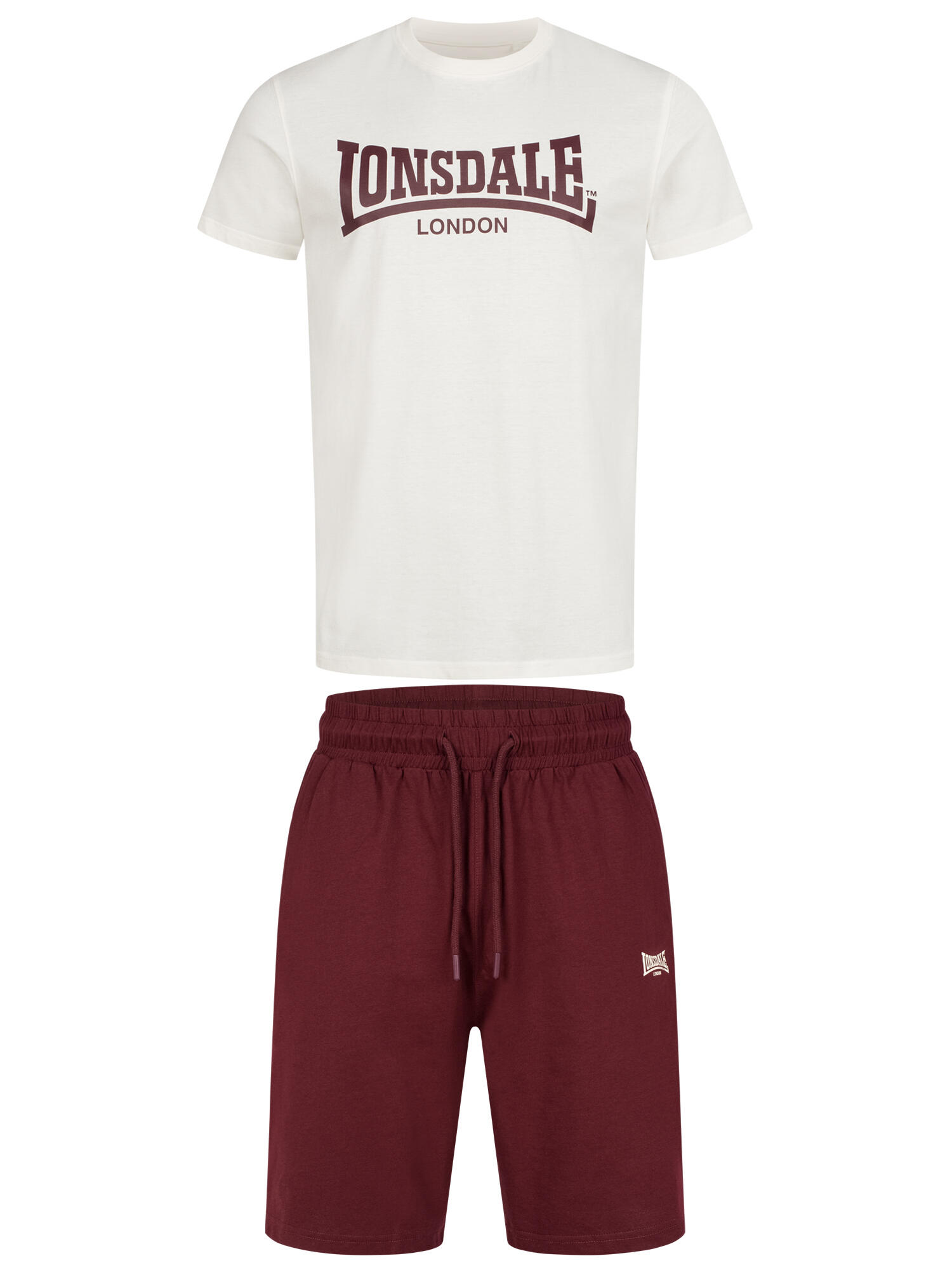 LONSDALE Heren T-shirt & shortset regular fit MOY 2/7