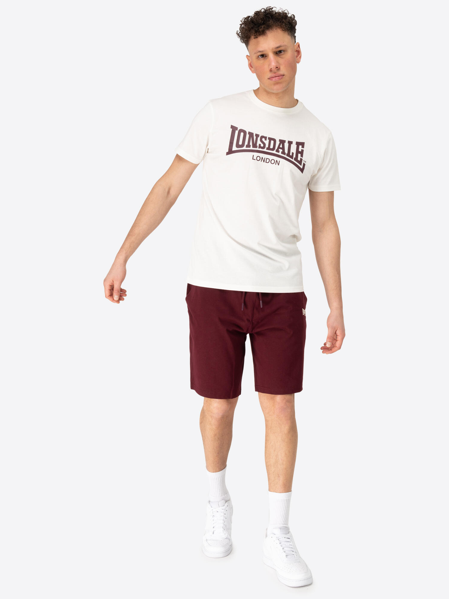 LONSDALE Heren T-shirt & shortset regular fit MOY 3/7