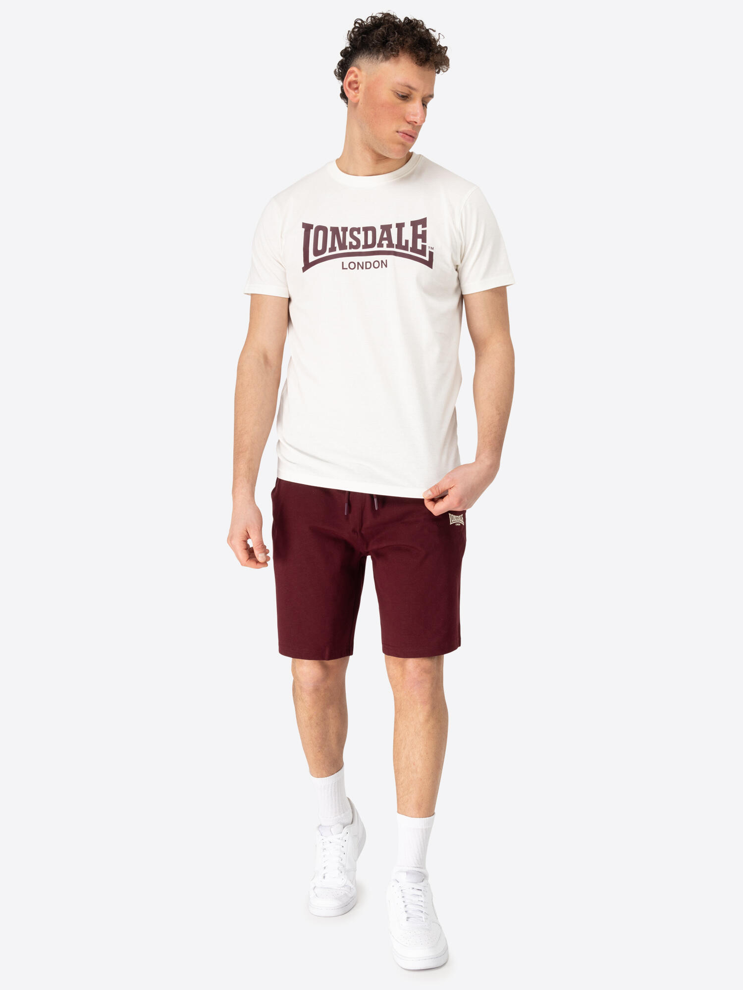 Ensemble t-shirt & shorts Lonsdale Moy 4/7