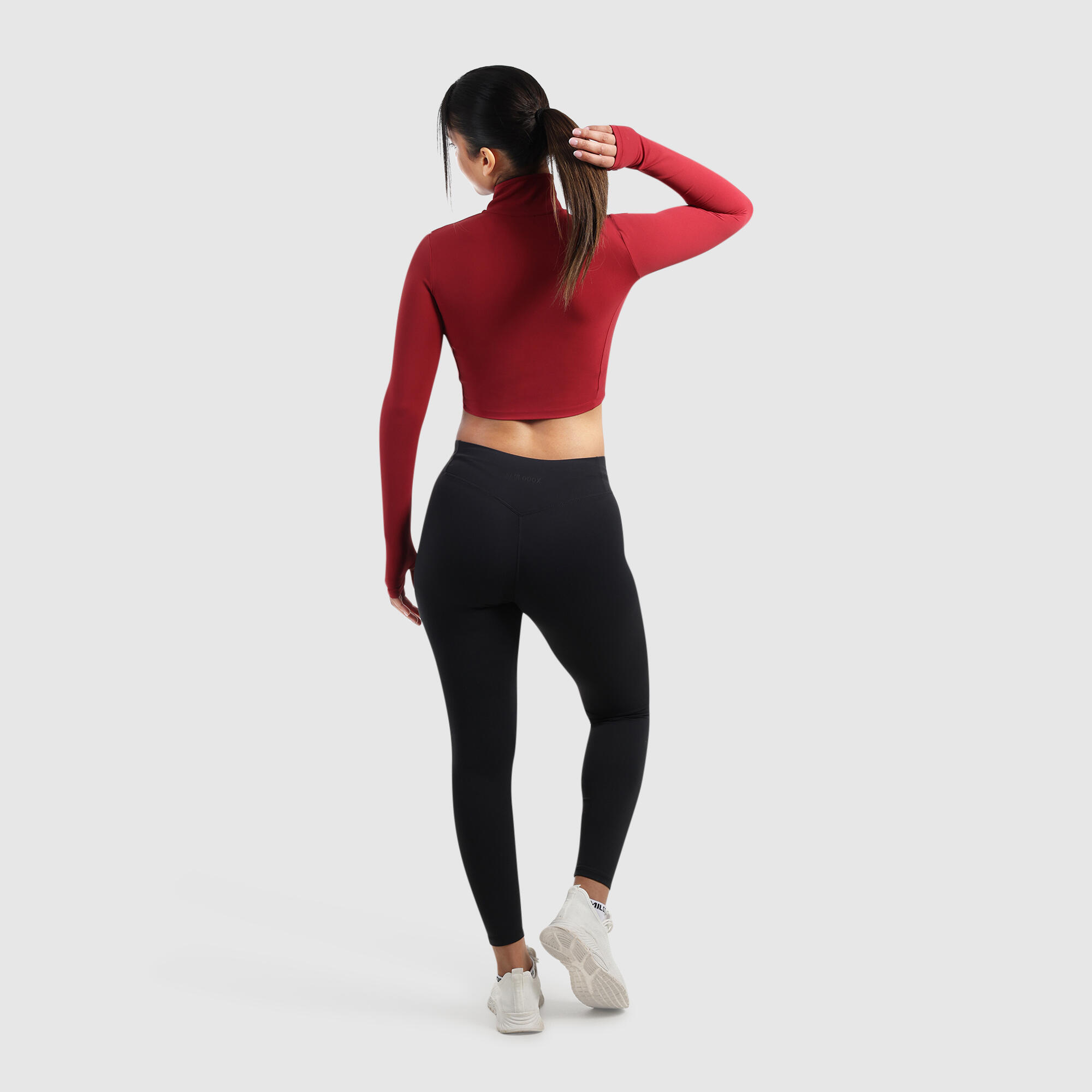 Damen Crop Jacke Brianna Weinrot 3/6