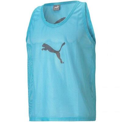 Heren bib tanktop (fluorescerend blauw)