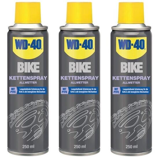 WD-40 Allwetter Kettenspray BIKE 3x 250 ml