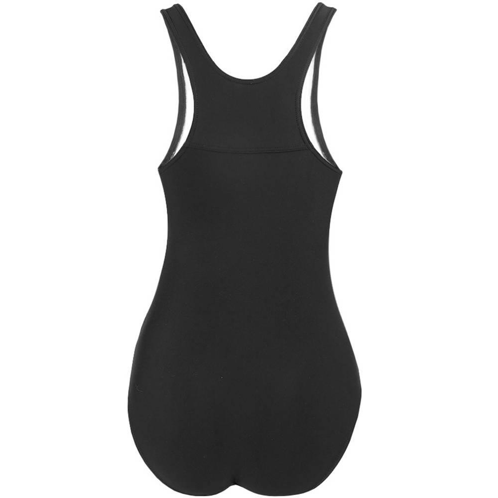 Fato de banho de peça única Lola para senhora/senhora (Preto / Verde / Lima) 2/2