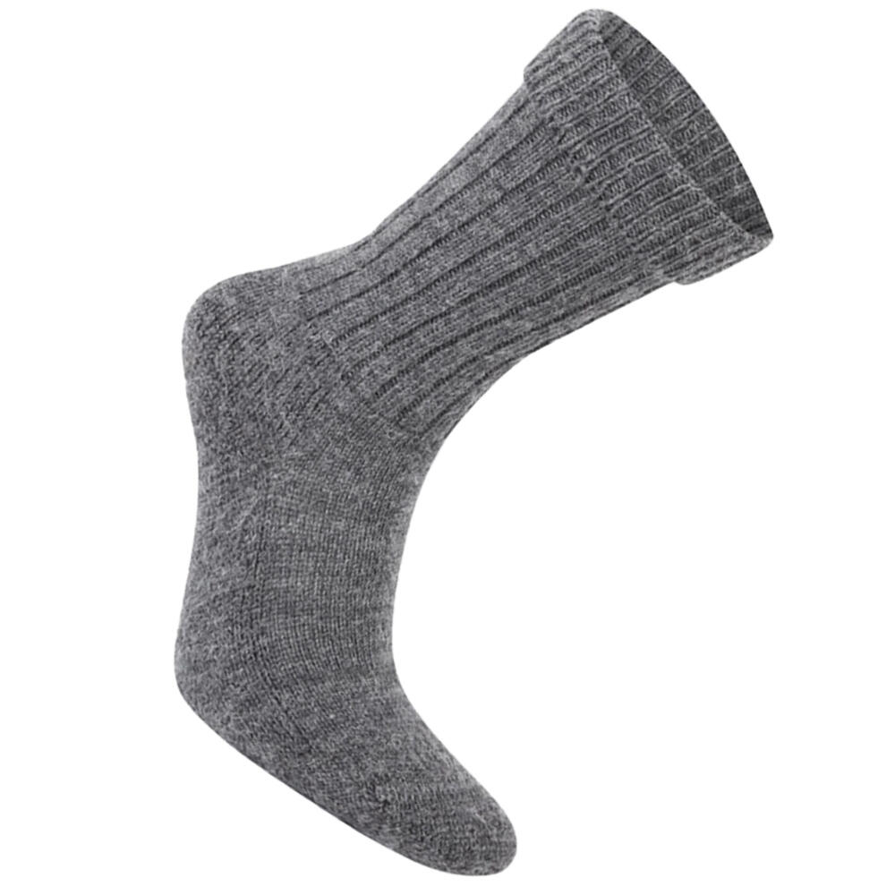 Meias para botas de lã para caminhantes adultos unissexo (Preto Pimenta 2/3