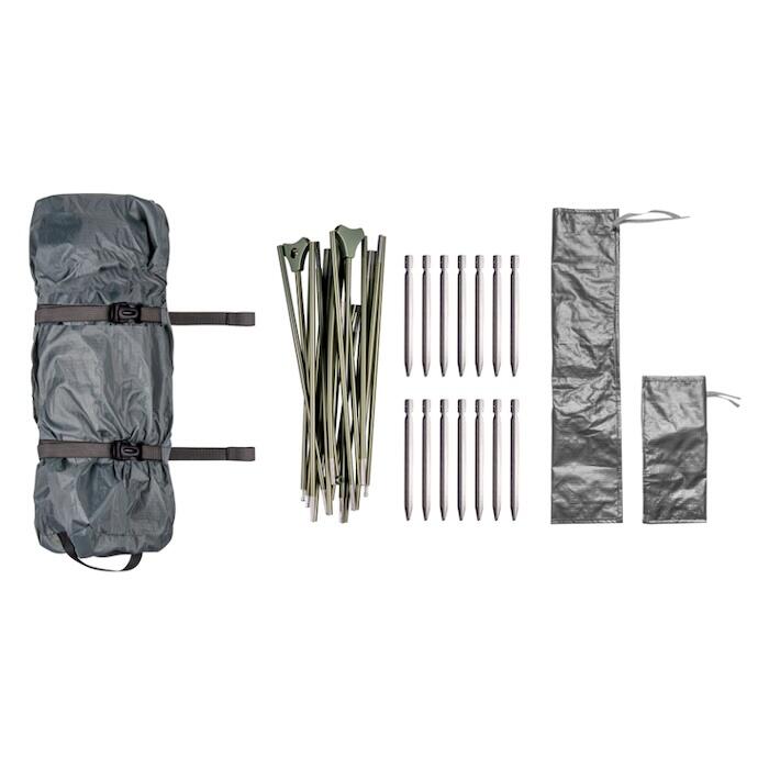 TAMBU | TIKONA | Tenda a cupola per 2 persone con 2 vestiboli e ingressi  Grigio 5/7