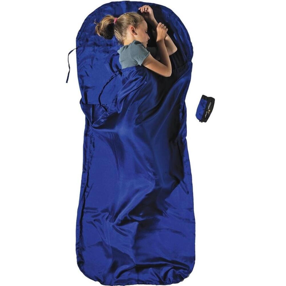 Cocoon Travel Sheet Silk – Sacco lenzuolo in seta per bambini – Blu 1/3
