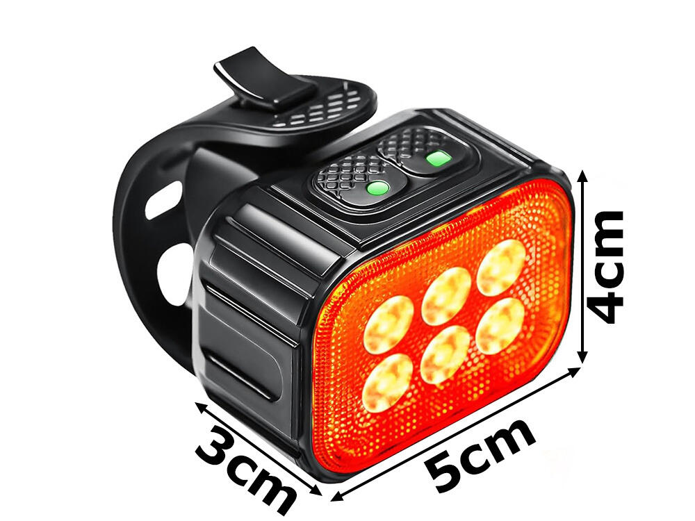 Everbeam E200 LED Oplaadbare Fiets Koplamp en Achterlicht | Krachtig Waterbestendig Veiligheidsclip Op LED Lichtset zijn Geweldig voor Hardlopers, Fietsers, Hond Uitlaten, Kajakken – 2 Pack
