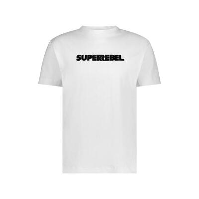 T-shirt met logoprint – heren – wit – keanu_