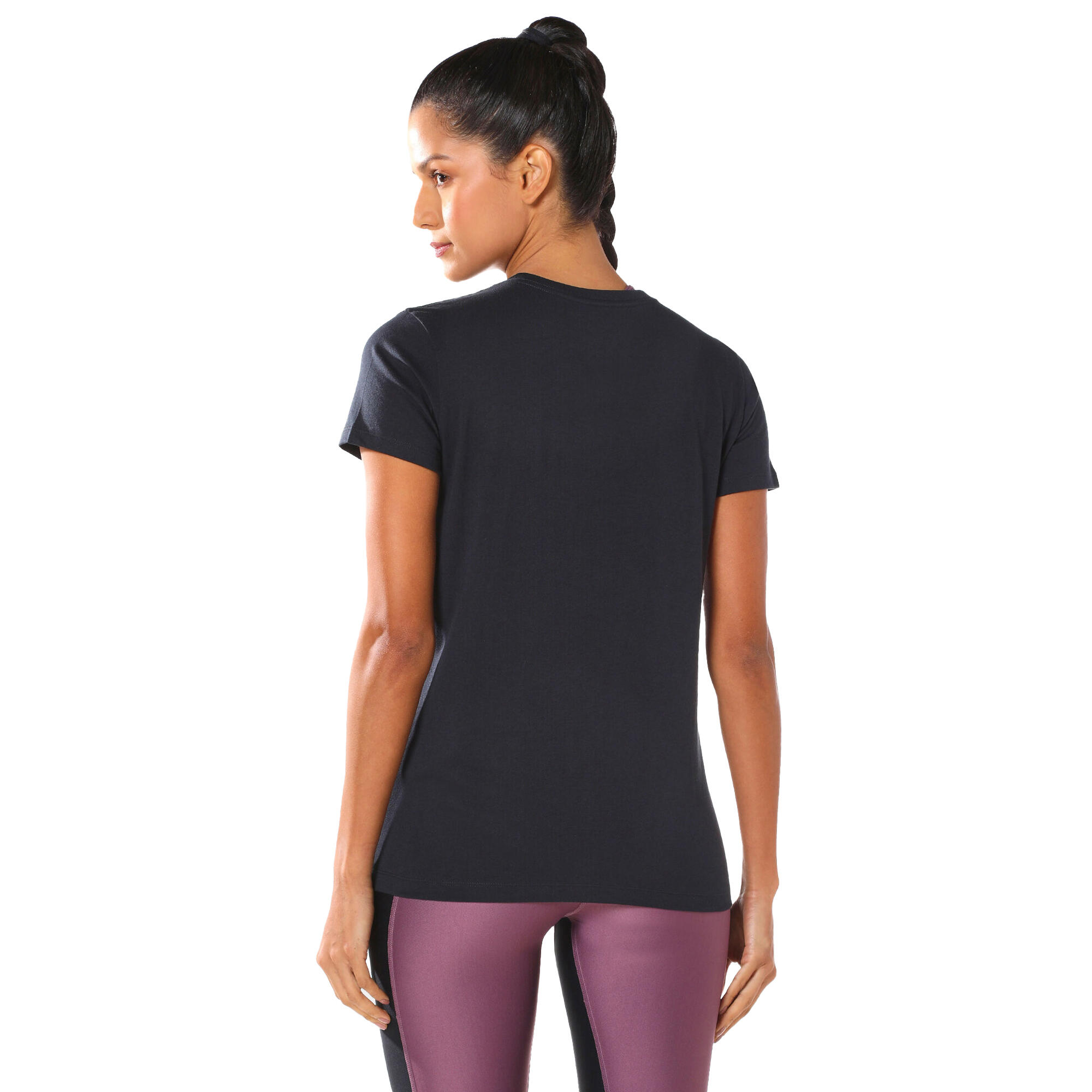 Camiseta Sportstyle Gráfico para Mujer Negro 3/6