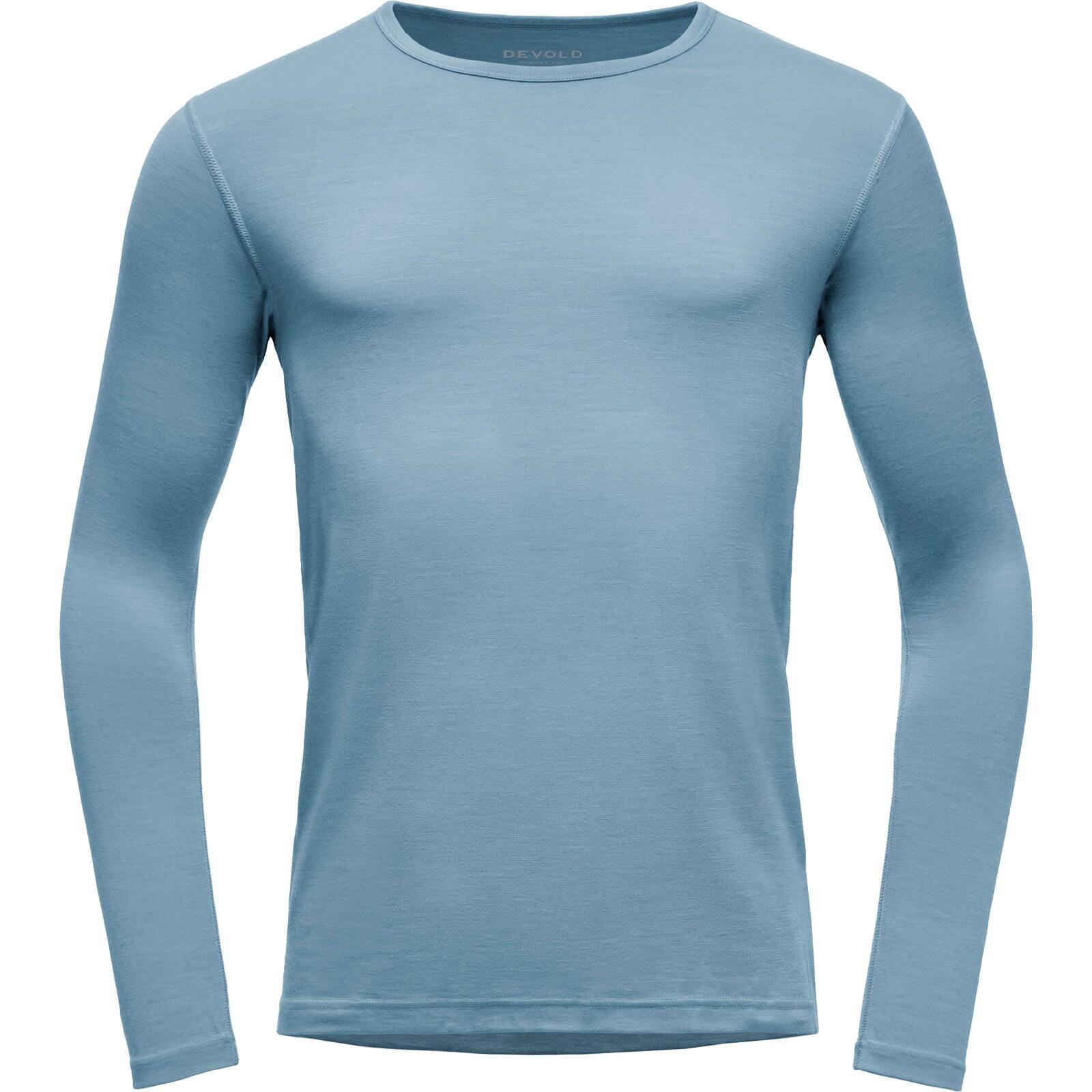 DEVOLD Funktionsshirt Breeze Plus Merino 200 Shirt Man skyblue