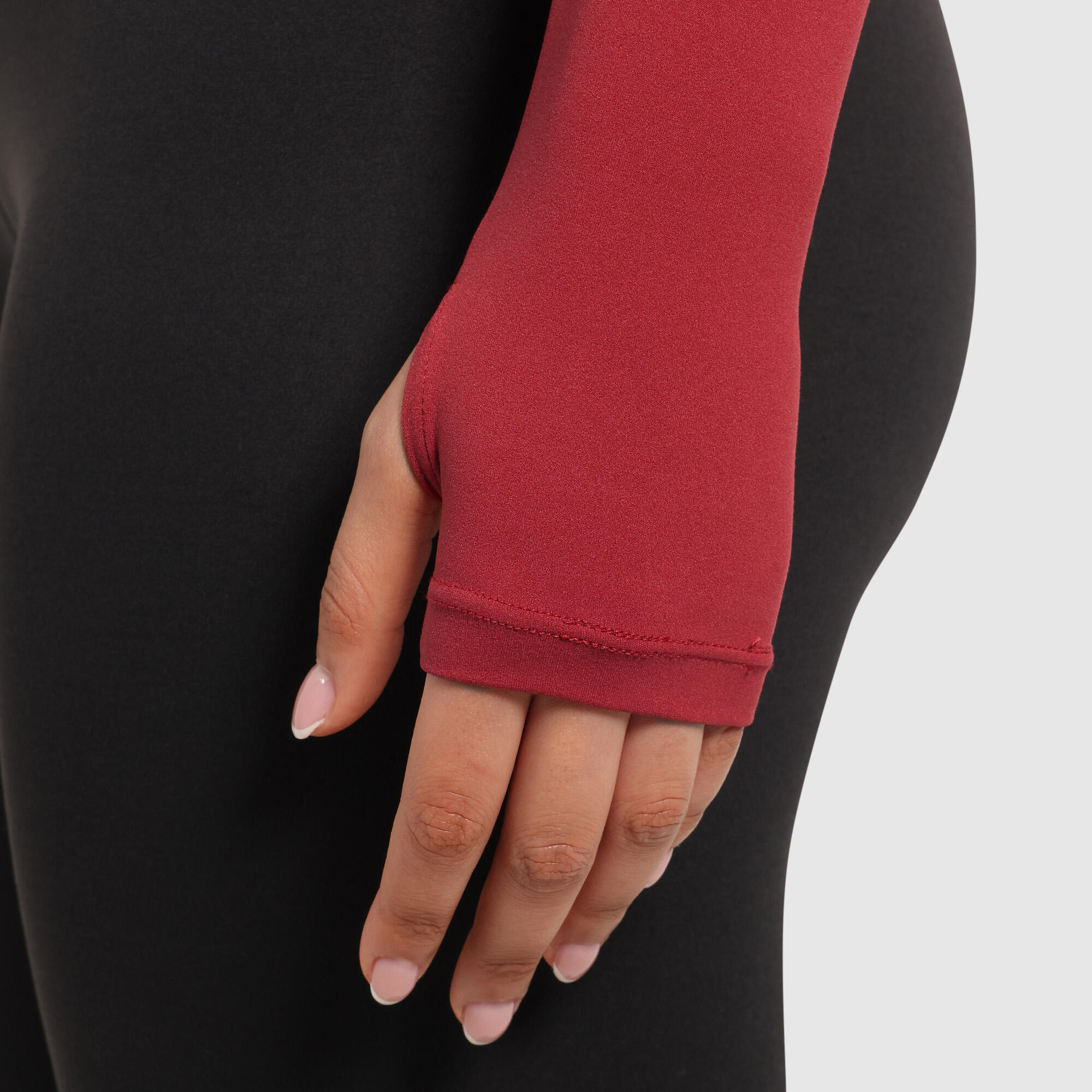 Damen Crop Jacke Brianna Weinrot 5/6