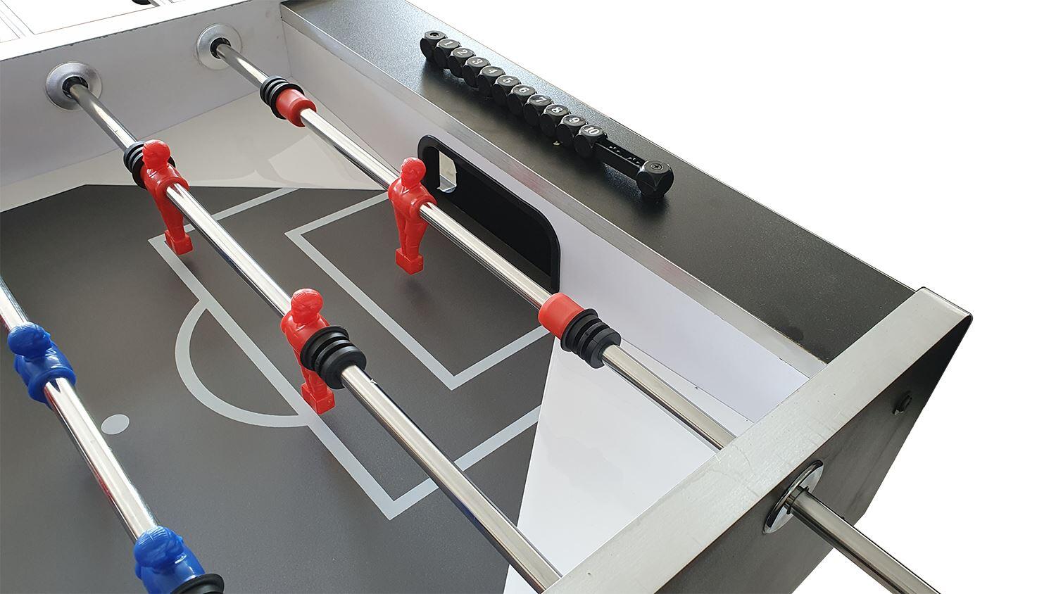 TopTable Competition Pro *** Formica/Metal Line Black avec joueurs moulés 3/4