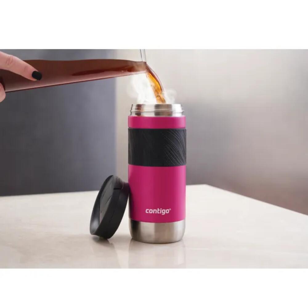 Contigo Byron 2 SNAPSEAL Dragon Fruit Stainless Steel Travel Mug 470ml 2/4