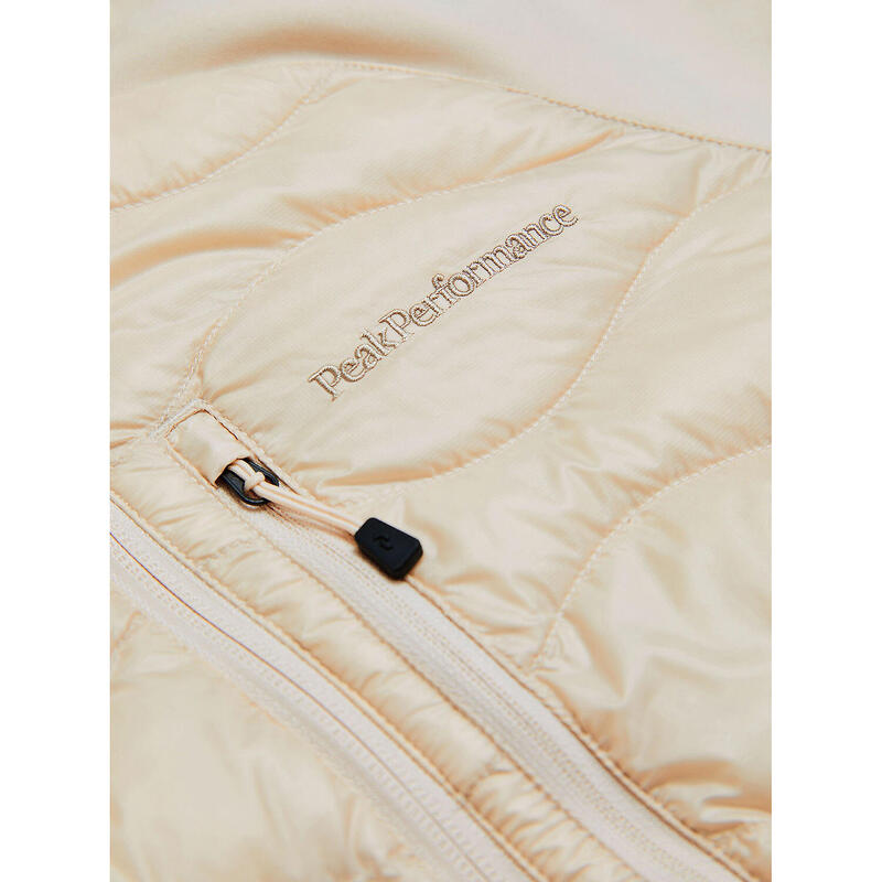 Kurtka Peak Performance puchowa damska Helium Down Hybrid Hood beżowa - L