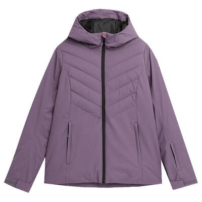 Dames aw23tjacf122 gewatteerde skijas (donkerpaars)