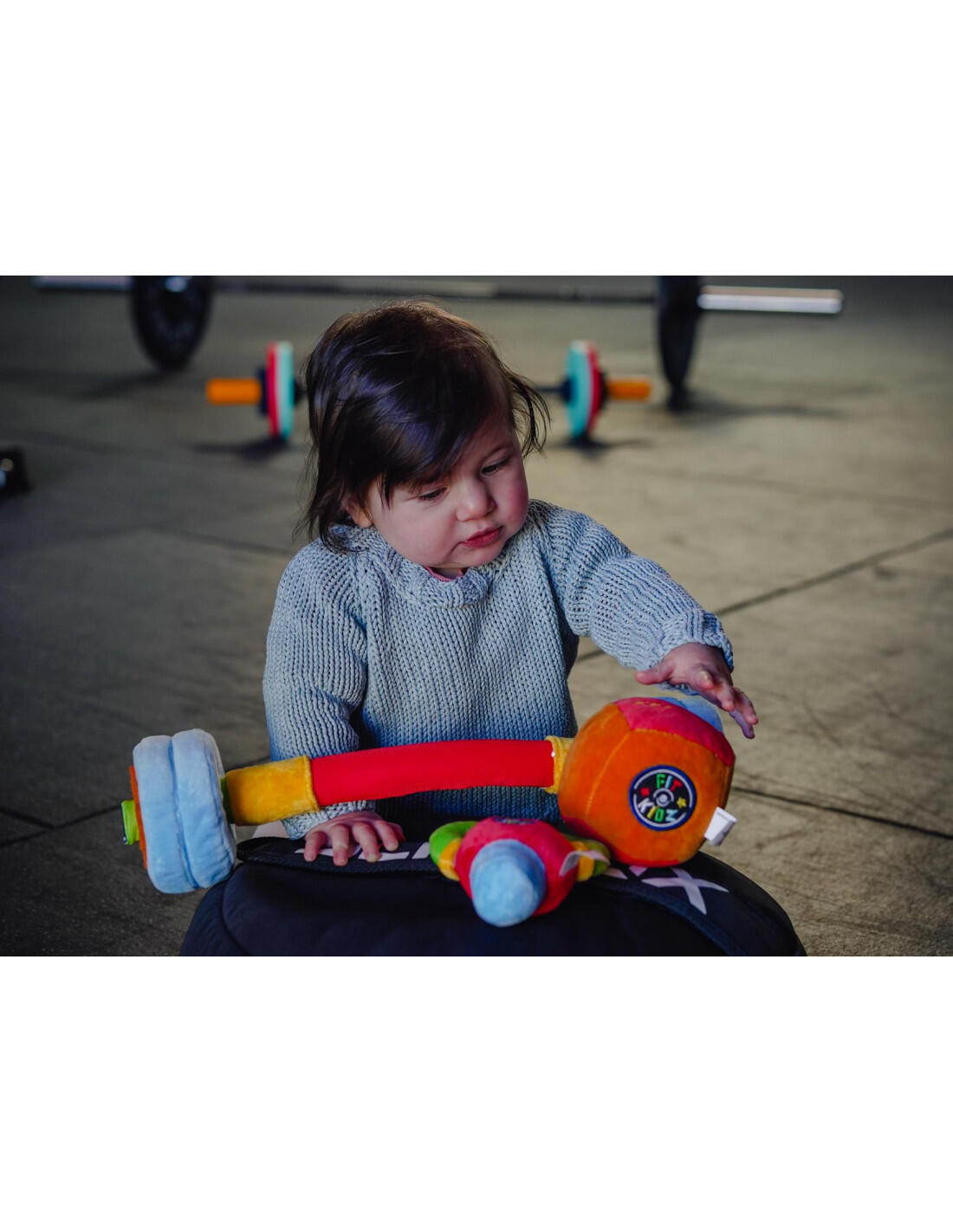 Set aus Stange und Schaumstoffscheiben FitKidz 3/6