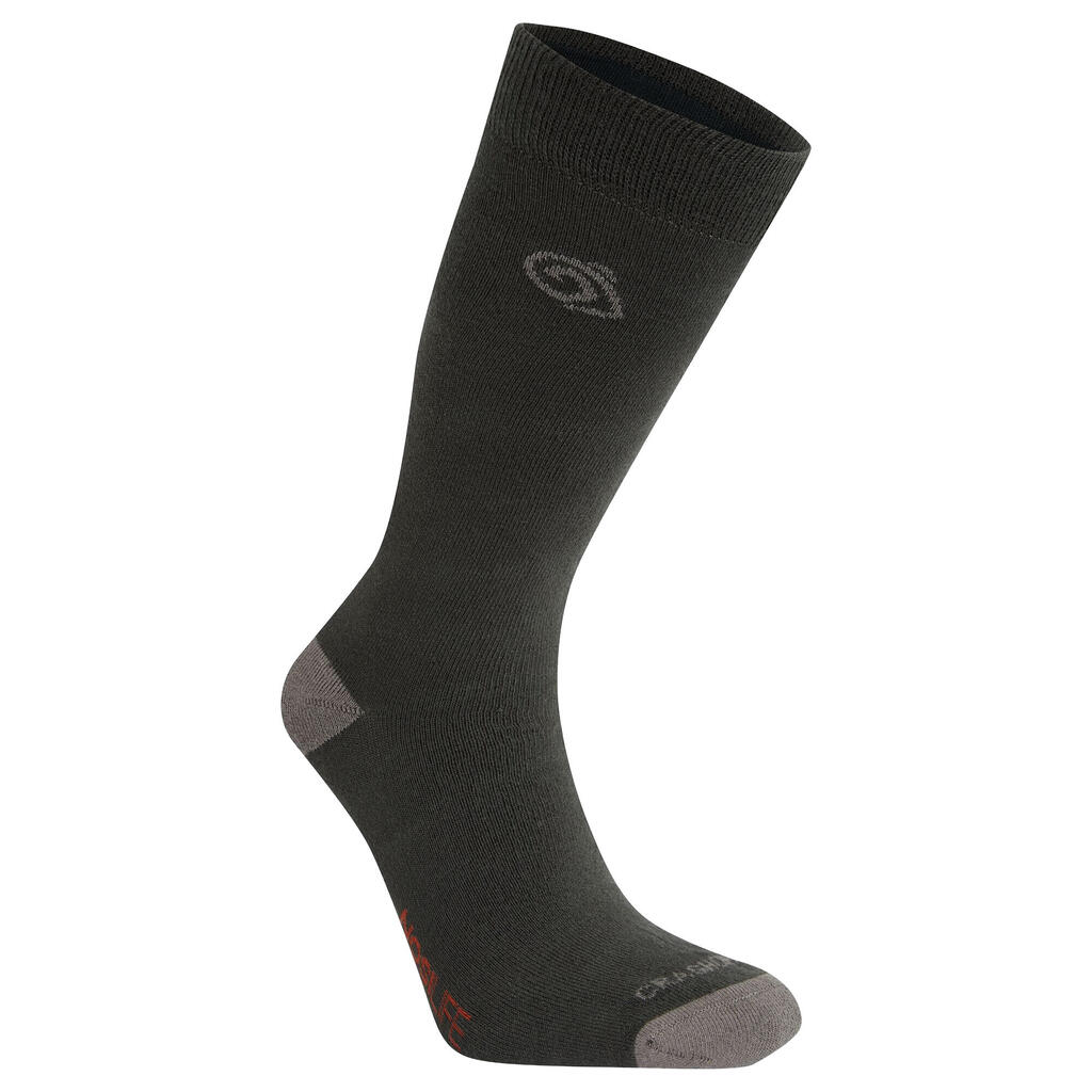 Unisex Adult Insect Repellent Socks (Black Pepper/Mid Grey)