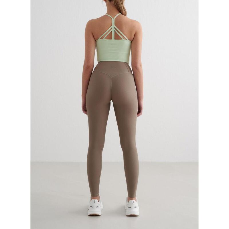 Femme Yoga Soutien-gorge de sport Côtelé Séchage Rapide Bralette Vert Clair