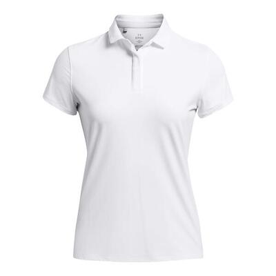 Dames golfpolo under armour iso-chill ss wit