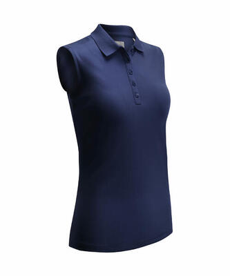 Under armour mouwloos dames callaway polo shirt knit navy maat s