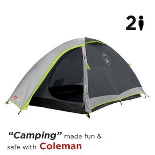 2-Person Darwin Camping & Hiking Tent, Compact, Lightweight & Easy Setup, Green