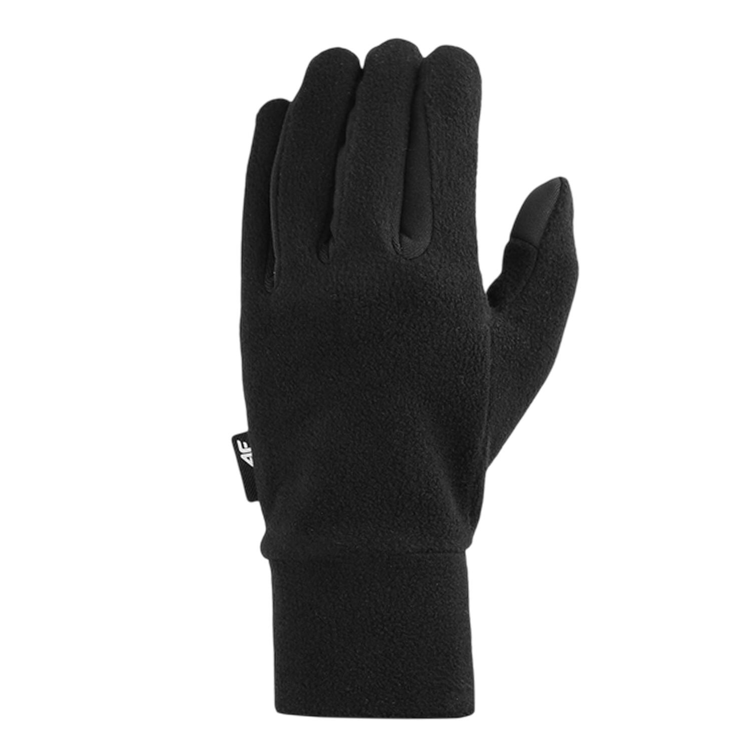 4F Unisex Volwassen WAW24AGLOU083 Handschoenen (Diep zwart)