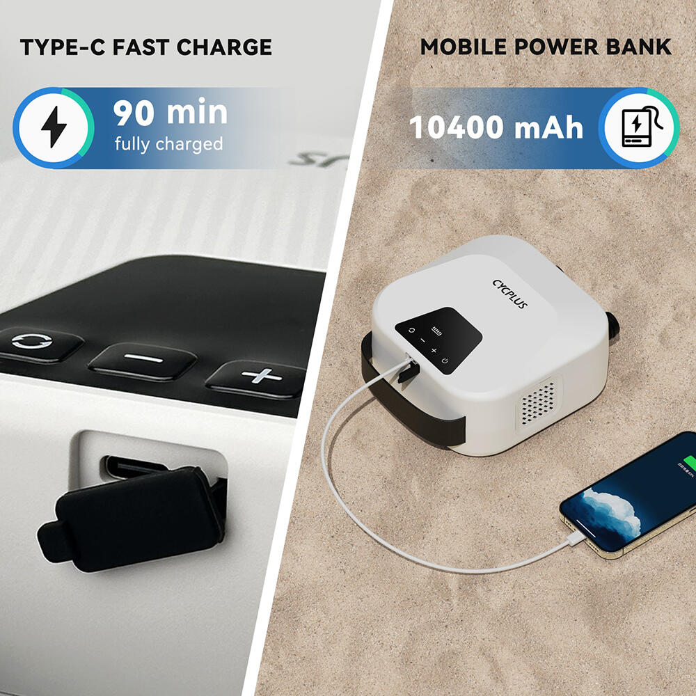 Cycplus Marble D14  elektrische Sup Pomp met accu, powerbank 4/5
