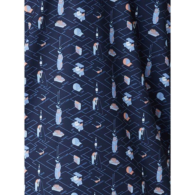 Callaway Heren Golfpolo Essentials Print In Peacoat 3/5