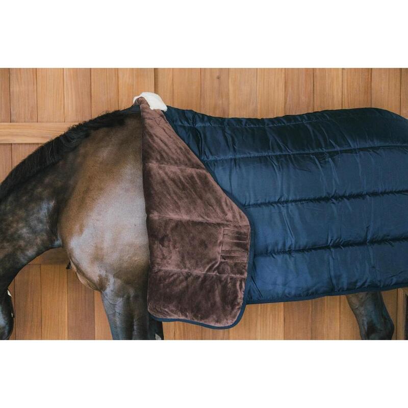 Căptușeală confortabilă Pro - Turnout rug - navy 125-5'9 400g