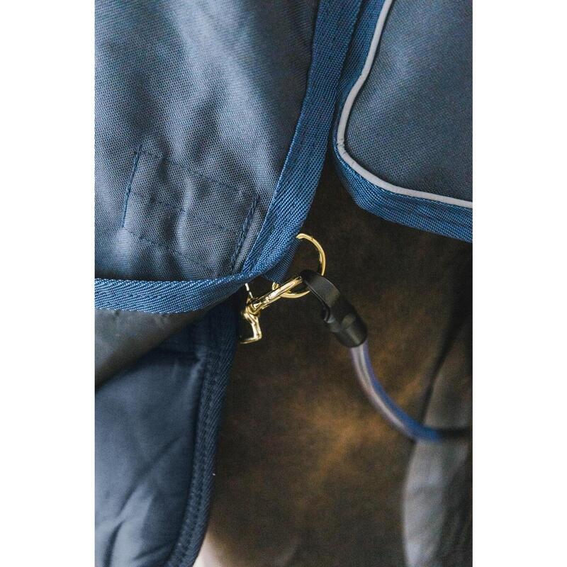 Căptușeală confortabilă Pro - Turnout rug - navy 125-5'9 400g